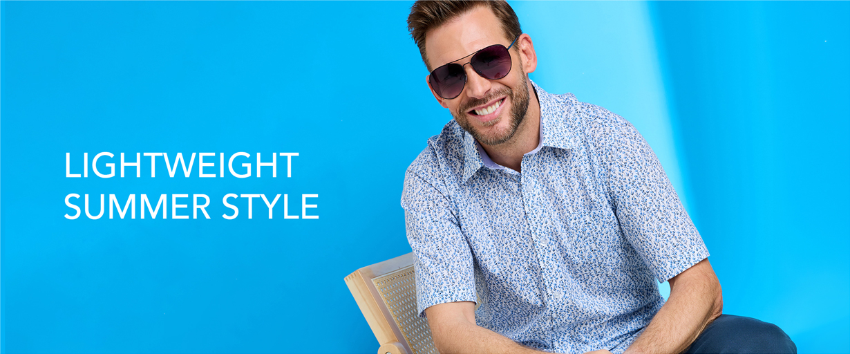 Mens lighter layers for summer